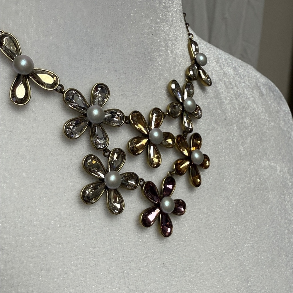 Touchstone Crystal Floral Swarovski Garden Envy Necklace - Picture 5 of 5